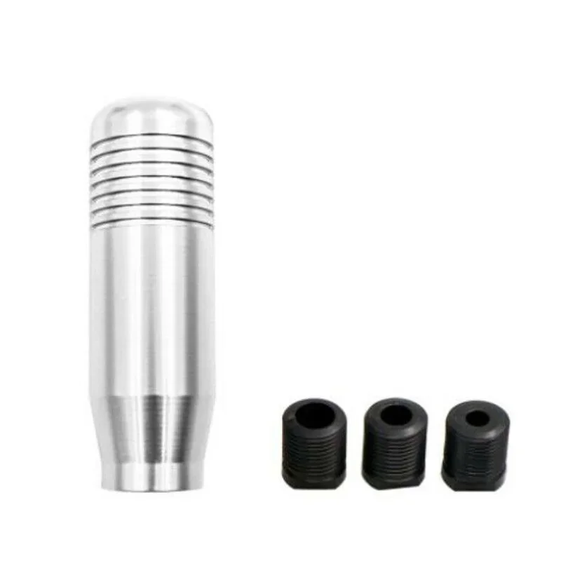 Prata carro titânio alumínio corrida jdm manual engrenagem vara botão de mudança universal