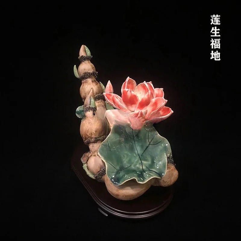 CL Feng Shui Lucky Home Furnishing Living Room TV Cabinet Decorations Lotus Root Ornament House Moving New Home