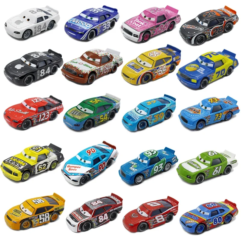 All Style Disney Pixar Cars Metal Diecast Cars Model Lightning McQueen Alloy Car Number 4.19.28.36.51 101 Racing Series Toy