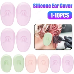 Silicone Ear Covers Hightlight Hairdressing Ear Cap Earmuffs Waterproof Ear Shower Caps for Shower Salon Bathing Shower Spa
