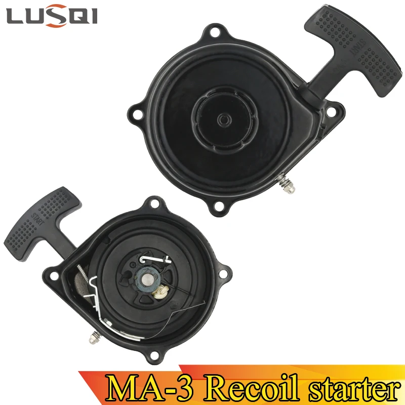 Lusqi-easy Pull Recoil Starter Motor a Gasolina Apto para Suzuki Lt-a50 Alt50 Quadmaster Quad Runner Motor de Liga de Alumínio
