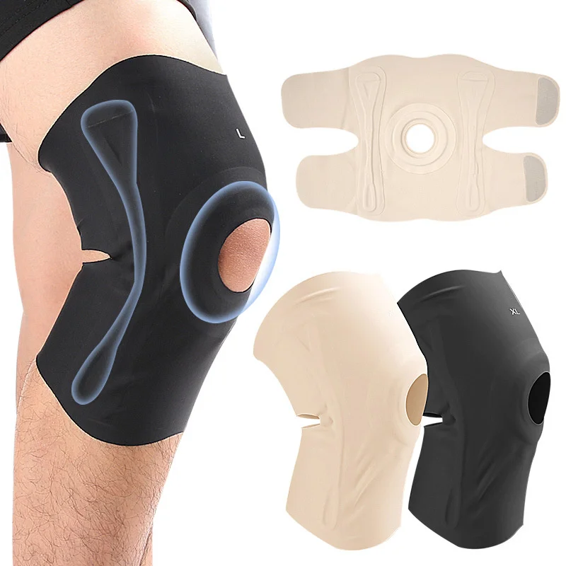 Knee Brace Thin Protective Shock Absorption Meniscus Support for Running Mountaineering Men and Women