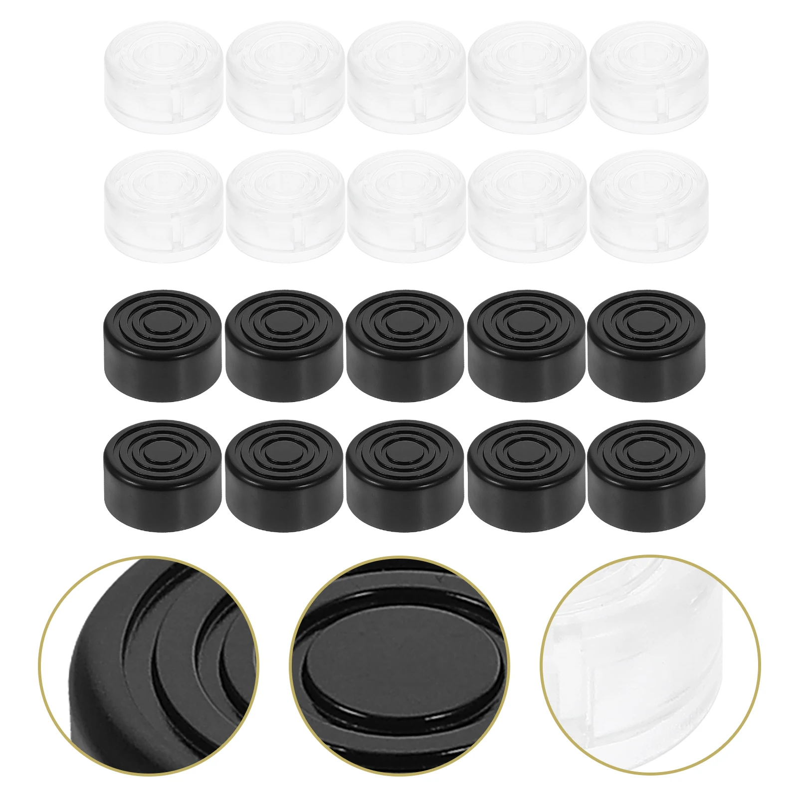 

20pcs Guitar Effect Footswitch Caps Plastic Pedal Toppers Replacement For Electric Guitar Accessories Instrument Parts Durable