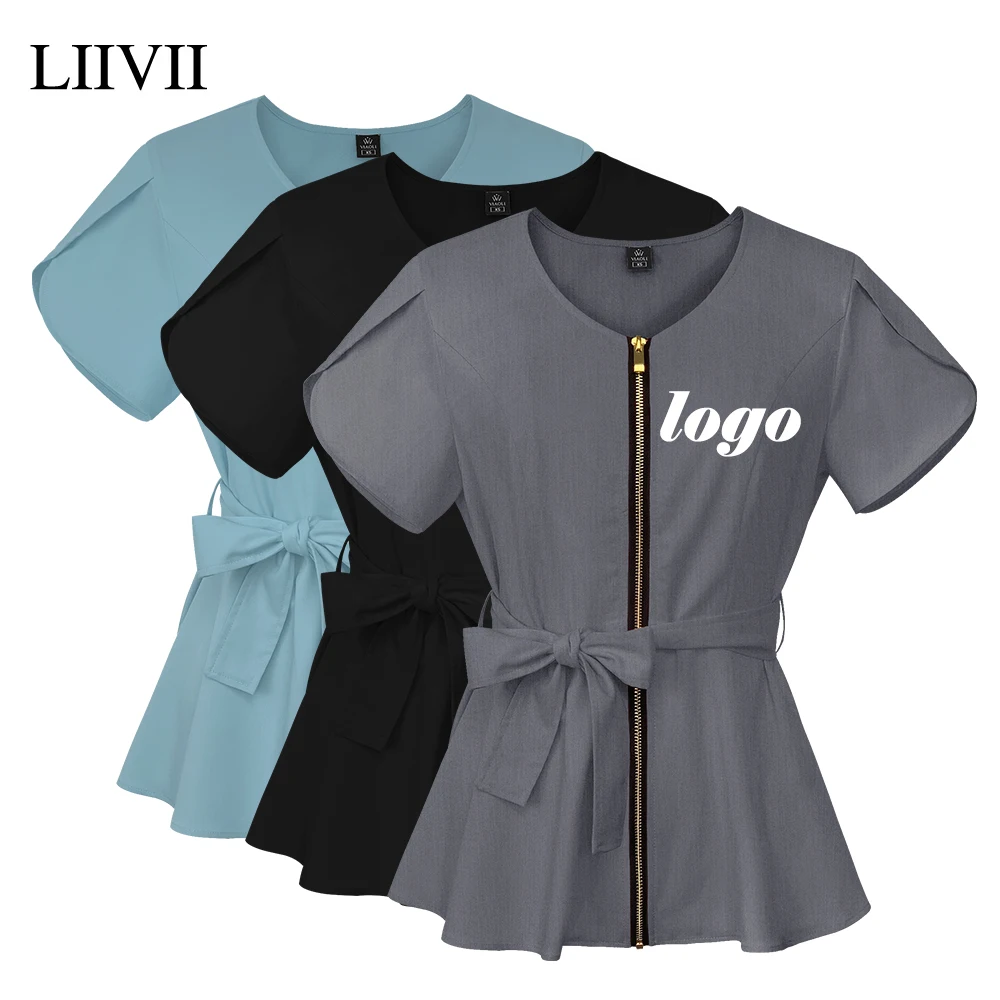 Beauty Workwear Women Medical Nurses Uniform Surgical Scrubs Top Nursing Uniforms Blouse Clinical Carer Clothes Dentistry Shirts