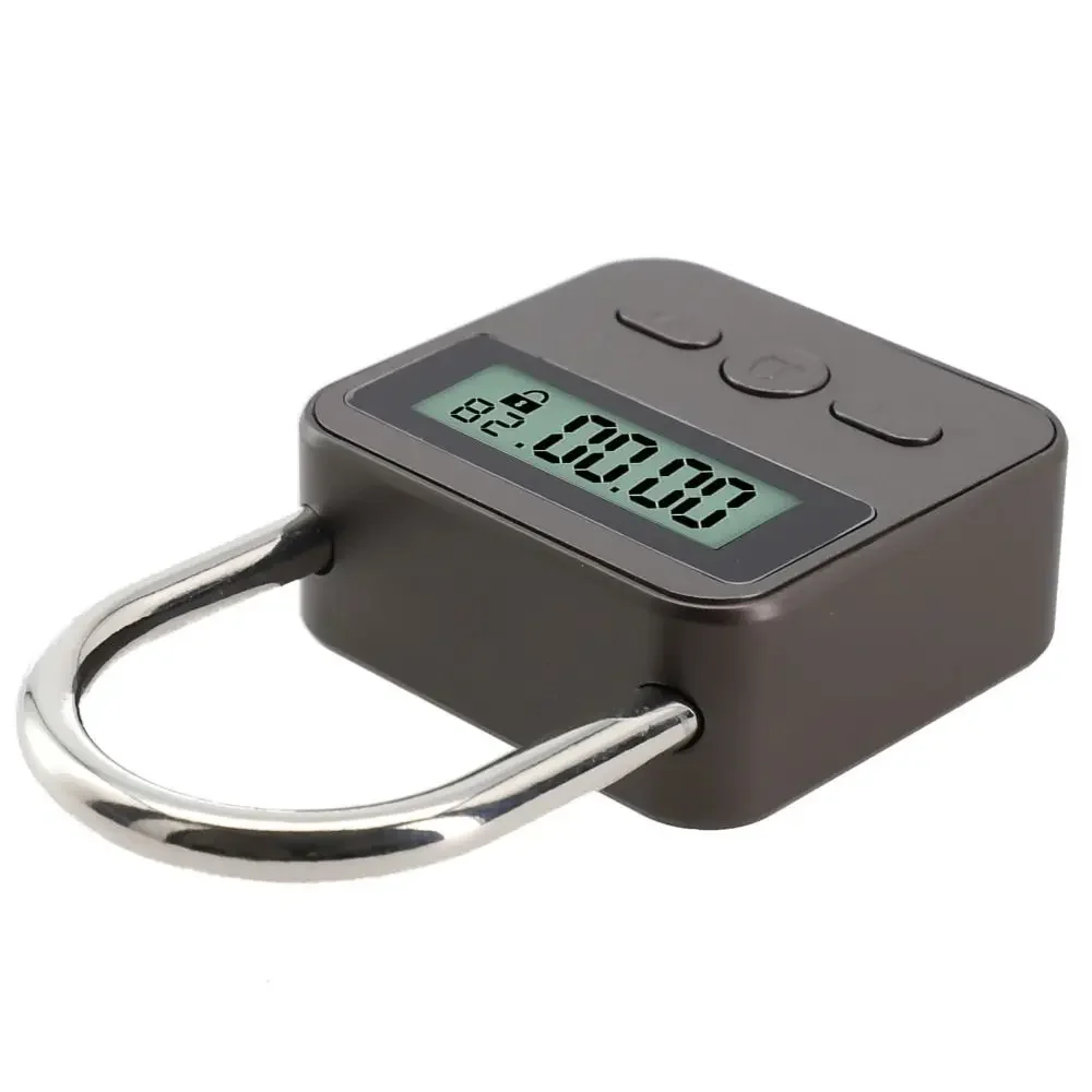 LCD Display Metal Timer Lock Multi Function Waterproof Security Lock Smooth Edges 99 Hours Max Timing Electronic Timer Hardware