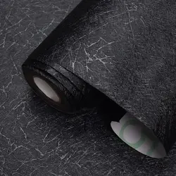 40 Wide Black Silk Contact Paper Home Decor Paper Textured Self-Adhesive Wallpaper Cabinet Table Chair Room Backdrop Renovation