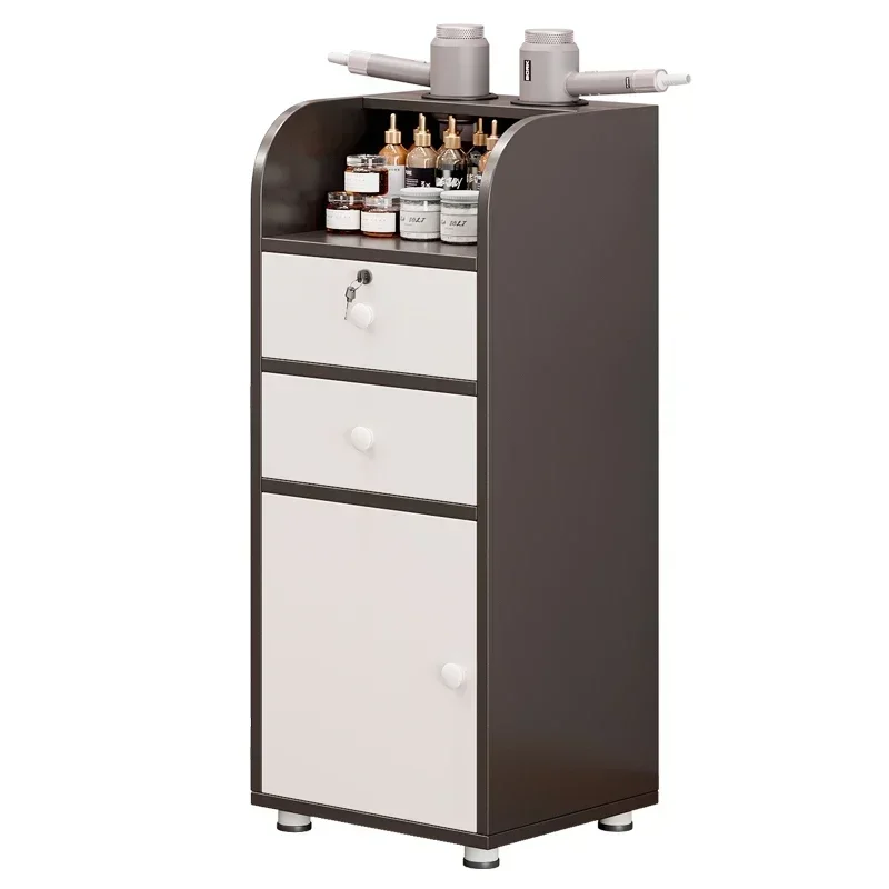 خزانة صالون Morandi خزانة بيضاء بسيطة أثاث صالونات التجميل سبا أجهزة الطاولة المساعدة Muebles De Manicurista #3