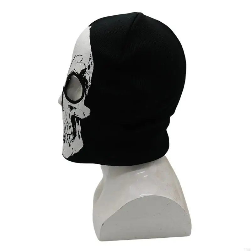 77HE HALLOWEEN SAPHENT HAT TELITAL SONEAL ACRYLIC البالغين للجنسين وجه القبعة قبعة قبعة لحفلات الأزياء النشاط في الهواء الطلق