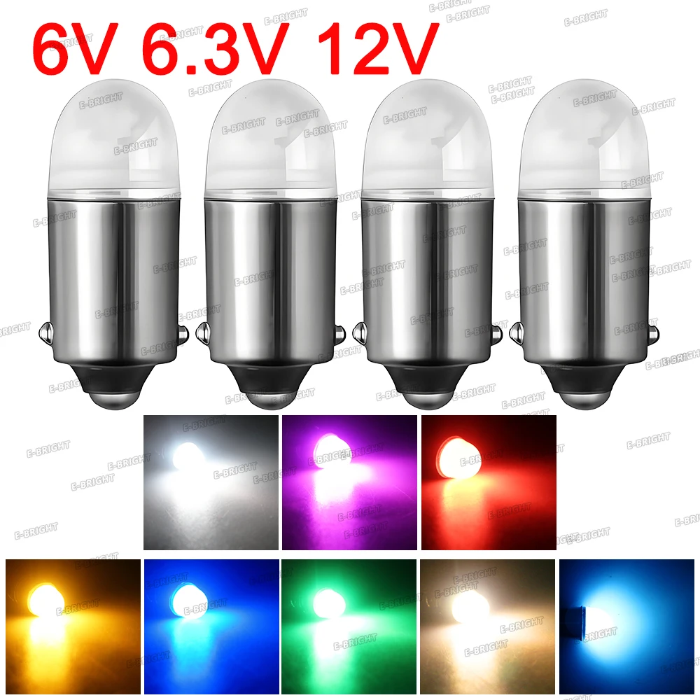 

4P AC 6V 6.3V 12V NO POLAR #44#47 T11 H6W T4W BA9S #44 #47 LED Bulb Flashlight Pinball Machine Light Toy Car Game Light