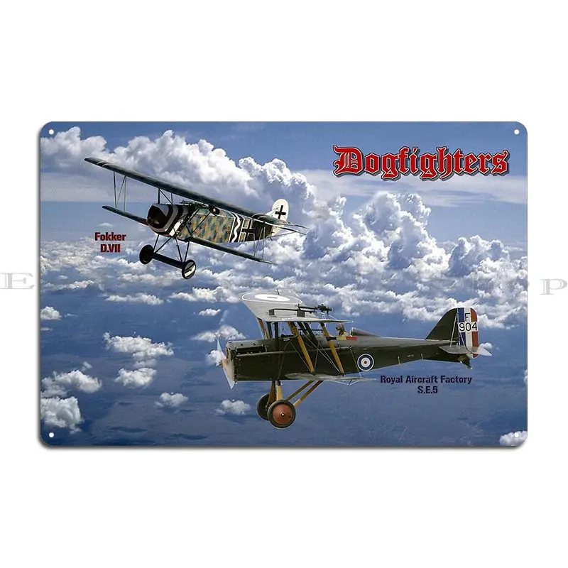 ملصق الطائرات الألمانية Ww1 Fokker Dr. I L-Birds العودة إلى نورماندي 80th معدن الحديد جدار ديكور حانة جدار اللوحة تين تسجيل ملصق