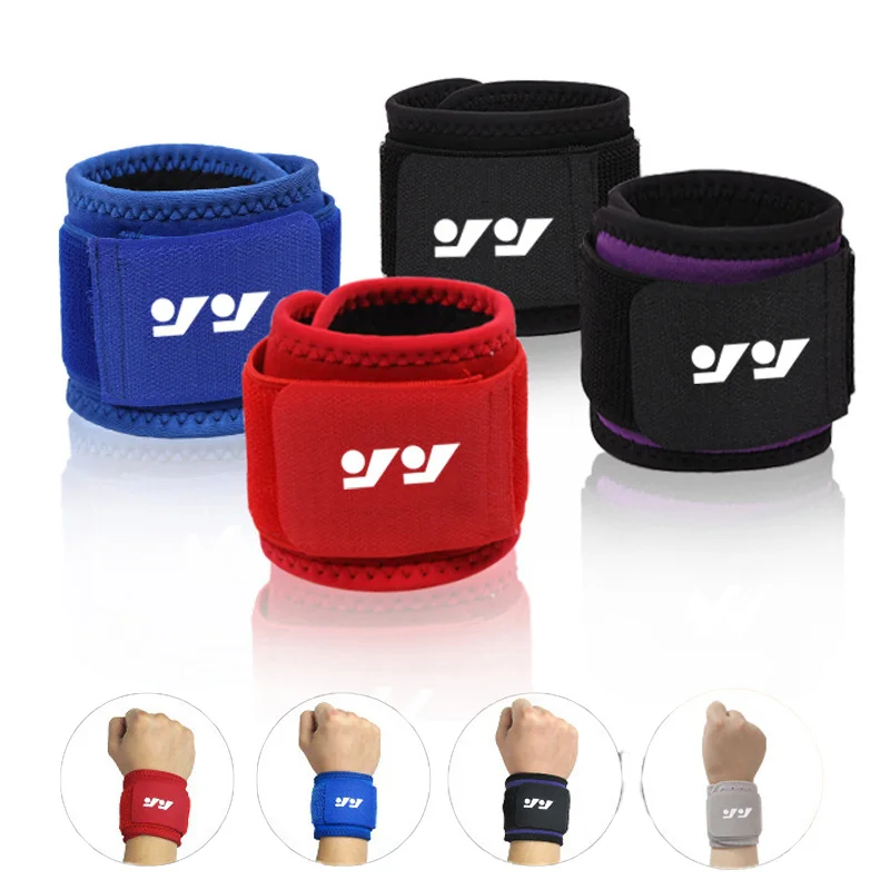 1PC Adjustable Soft Wristbands Wrist Support Bracers For Gym Sport Basketball Carpal Protector Breathable Wrap Band Strap Safety