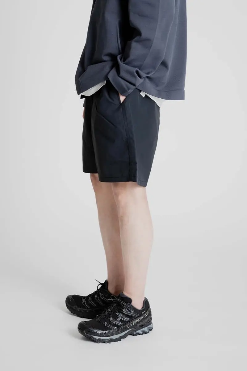 

GDW Nylon Shorts 7/8 Length Polyester Fiber Loose Fit mid Waist Youth Pure Color Casual Shorts for Men Summer 2026