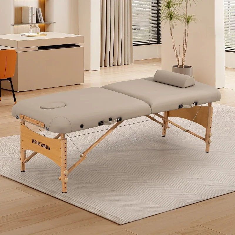 #Beauty Handheld Embroidery Design Bed Minimalist Tattoo Massage Bed Massage Table Portable Lettino Per Massaggi Salon Furniture