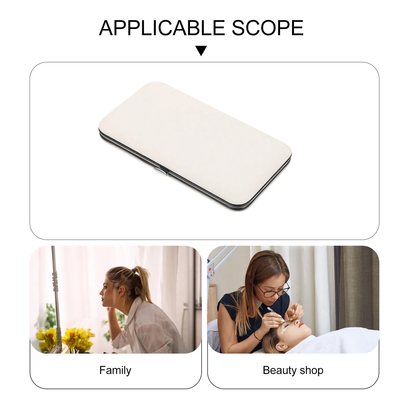 حقيبة تنظيم ملقط الرموش، حامل تخزين أدوات المكياج المتين، حقيبة سفر محمولة لتنظيم أدوات الرموش