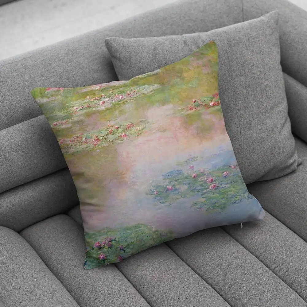C-Claude Art M-Monet Creative patterned pillowcases for interior decoration office living room home