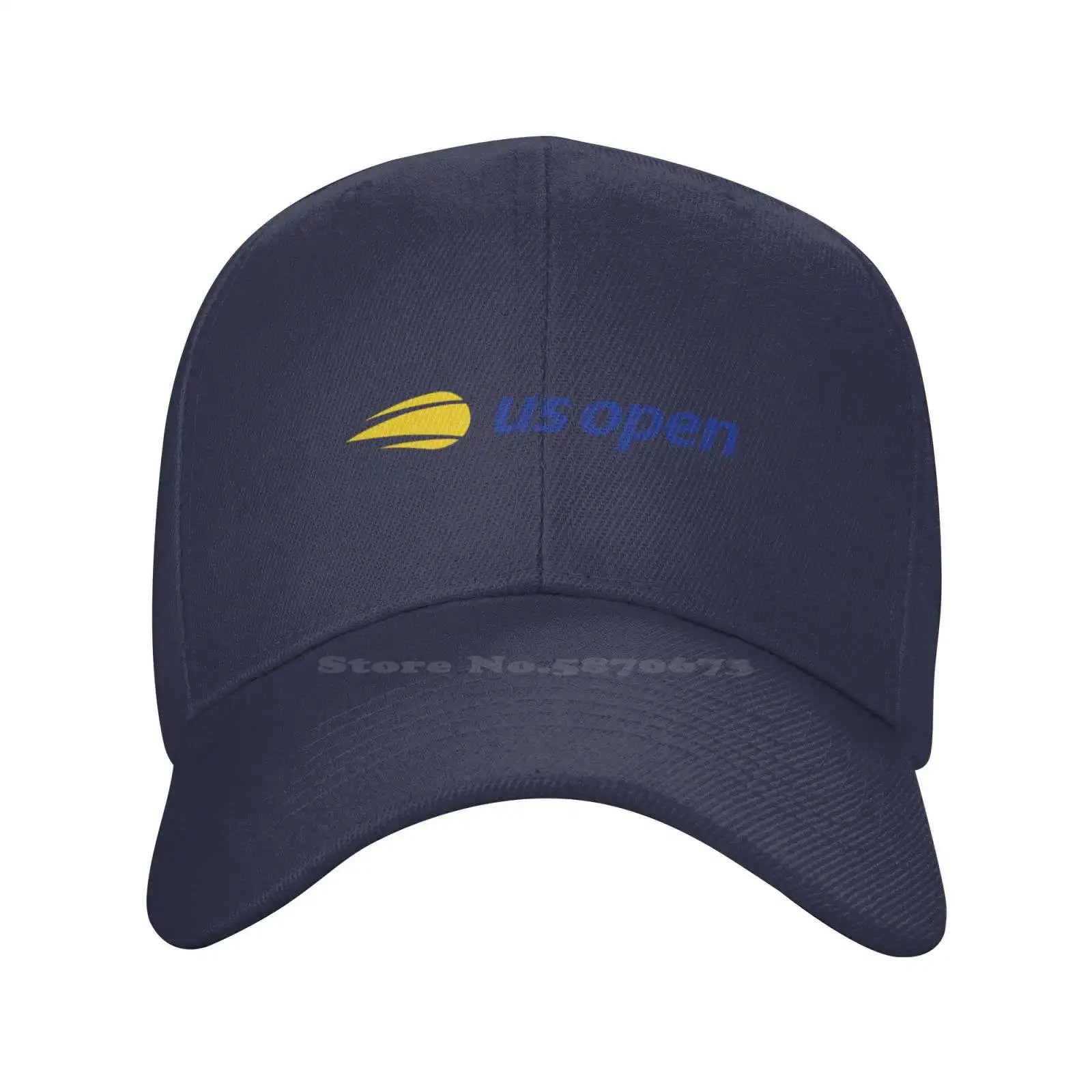 Casquette en denim avec logo US Open, chapeau de baseball de qualité