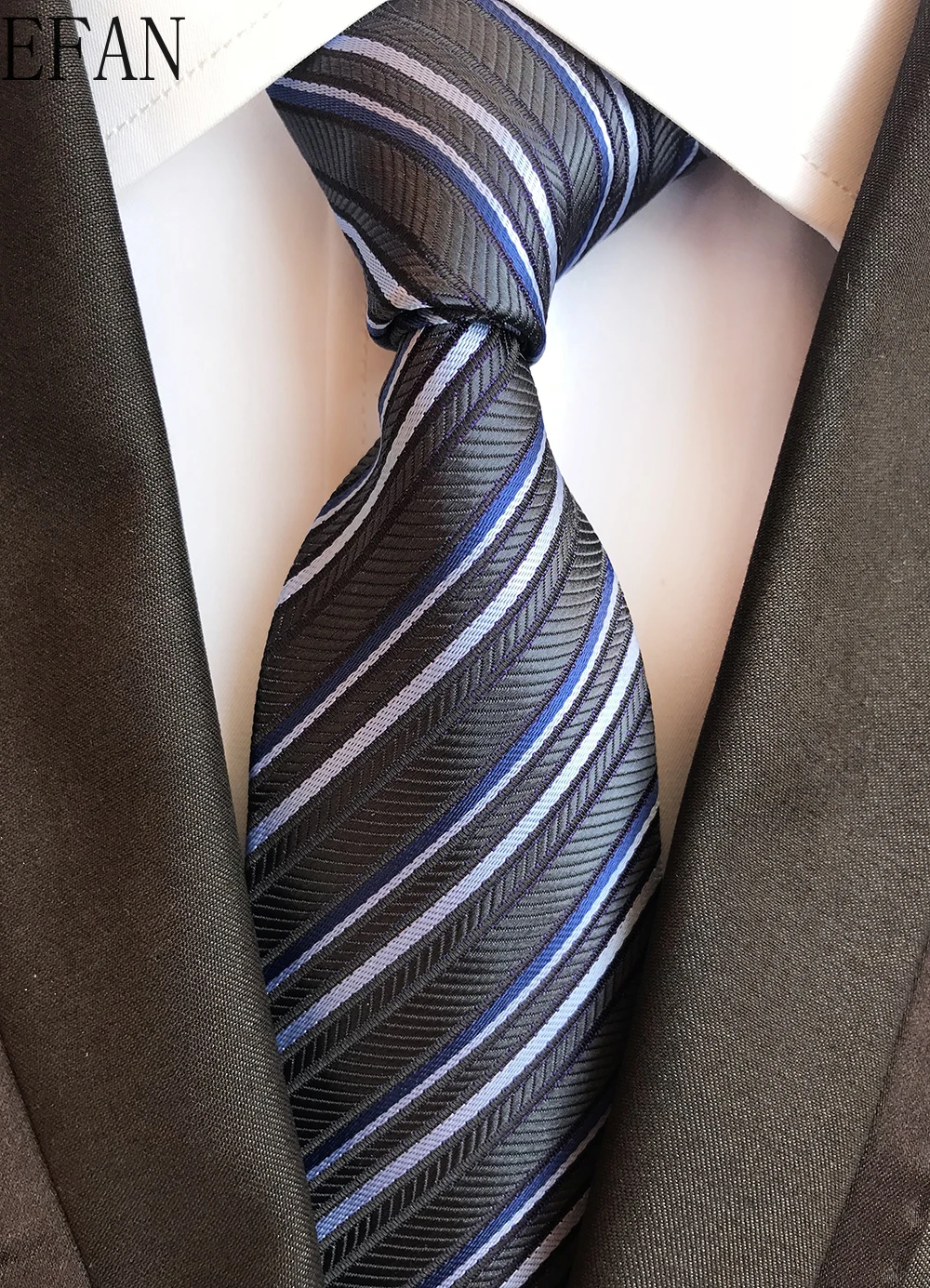 Picture 6: Classic 8cm Ties for Man 100% Silk Tie Luxury Striped Plaid Checks Business Neck Tie for Men Suit Cravat Wedding Party Neckties