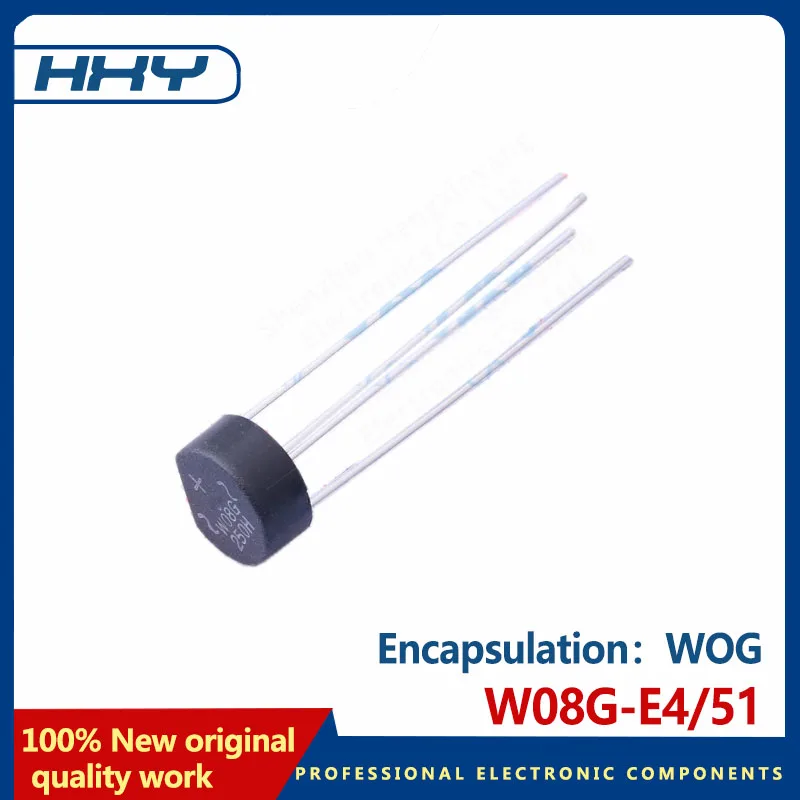 10PCS W08G-E4/51 WOG rectifier bridge two and three tubes