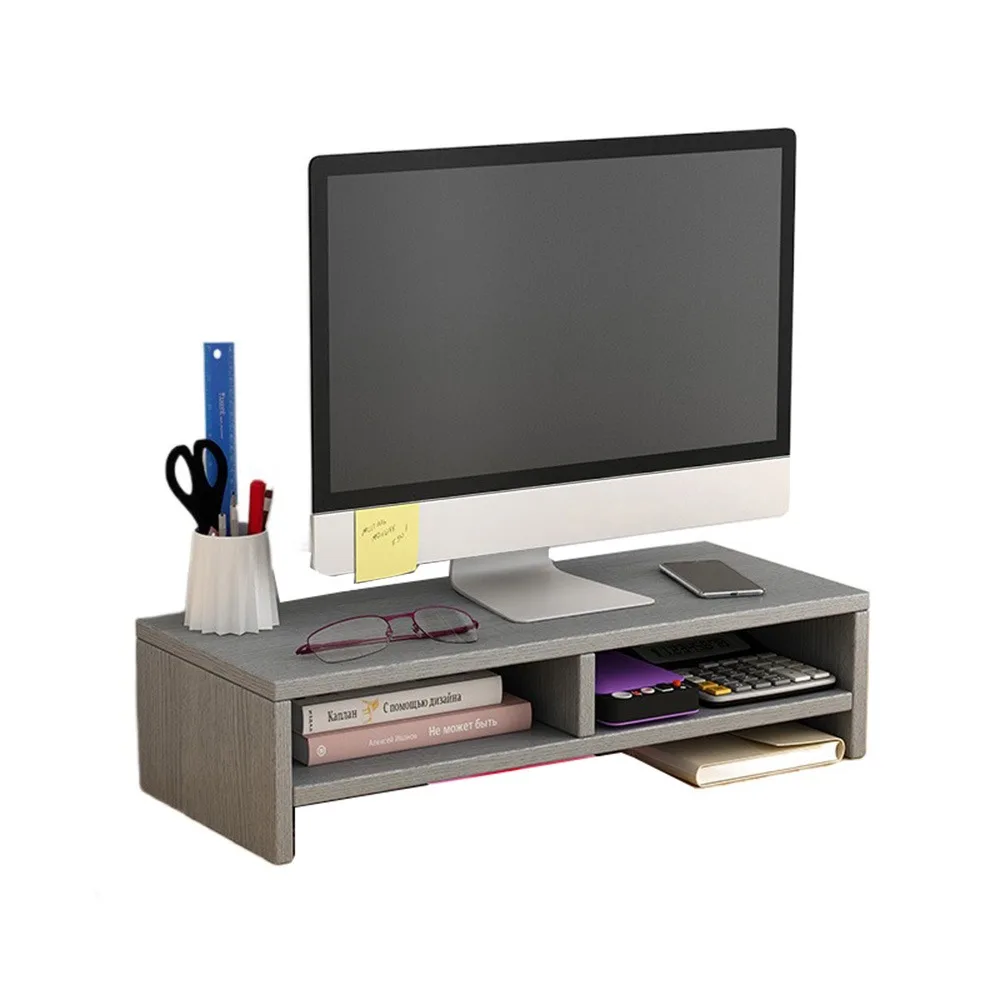 

Стабильная деревянная подставка для настольного компьютера, защита зрения, простая сборка, повышенный держатель для компьютера, защита шейного отдела позвоночника