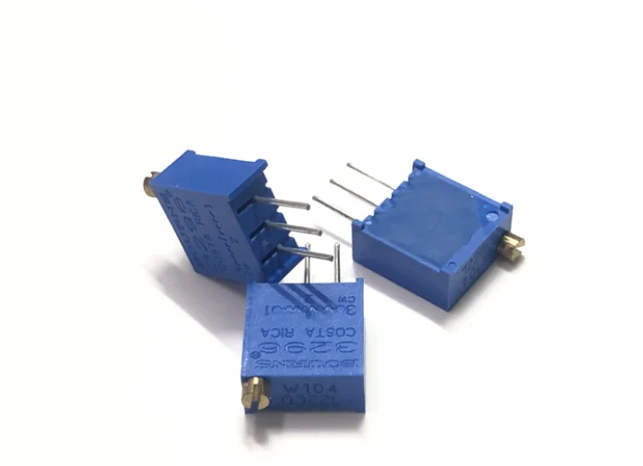 Potenciómetro de precisión ajustable, 10 piezas, 3296W, resistencia multigiro, 1K, 2K, 5K, 10K, 100K, 103, 100R