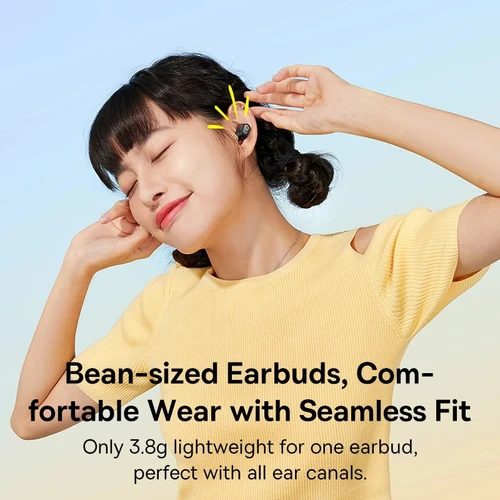 Imagen 2 del producto Auriculares inalámbricos Baseus WM02 Auriculares TWS Bluetooth 5.3, Mini y compactos Uso cómodo, 25 horas de duración de la batería