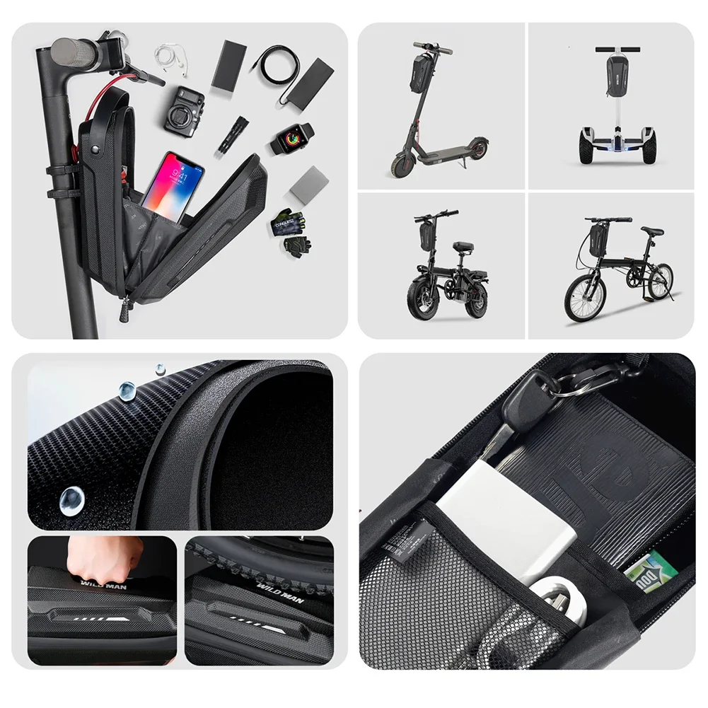 2L/3L/5L Universal Electric Scooter Bag Accessories Wild Man Adult Waterproof for Xiaomi M365 Scooter Front Bag Bike Bicycle Par
