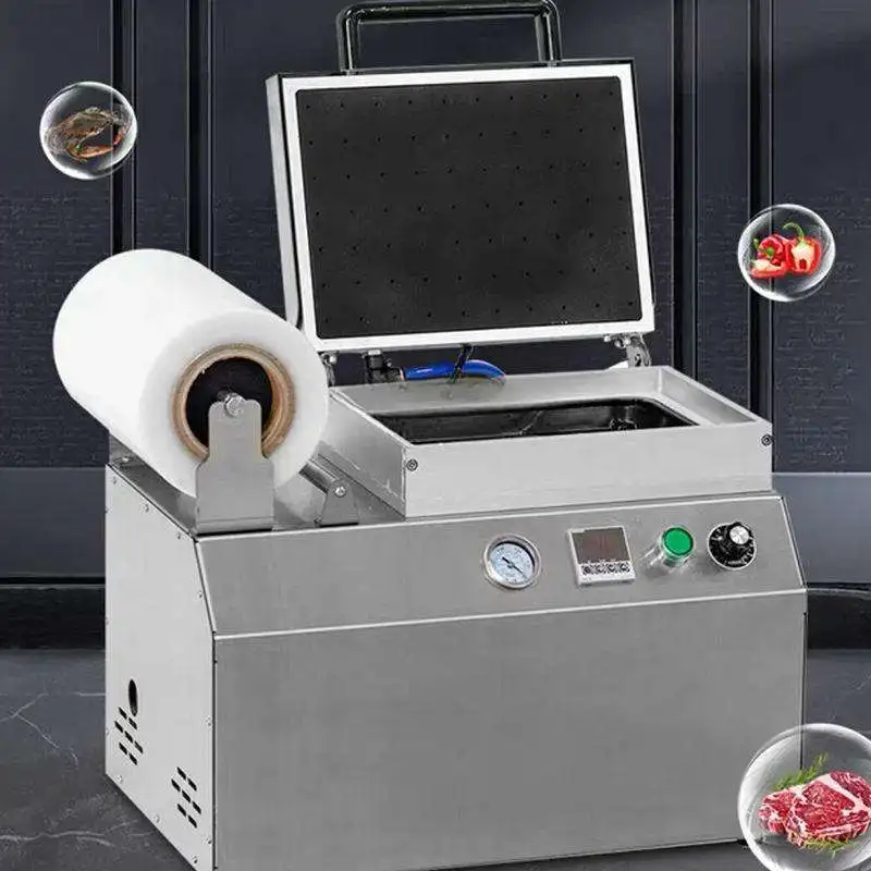 

Small Electric Vacuum Skin Packing Machine For Food Plastic Containers And Tray Manual Packaging Sealer For Pouch And Case