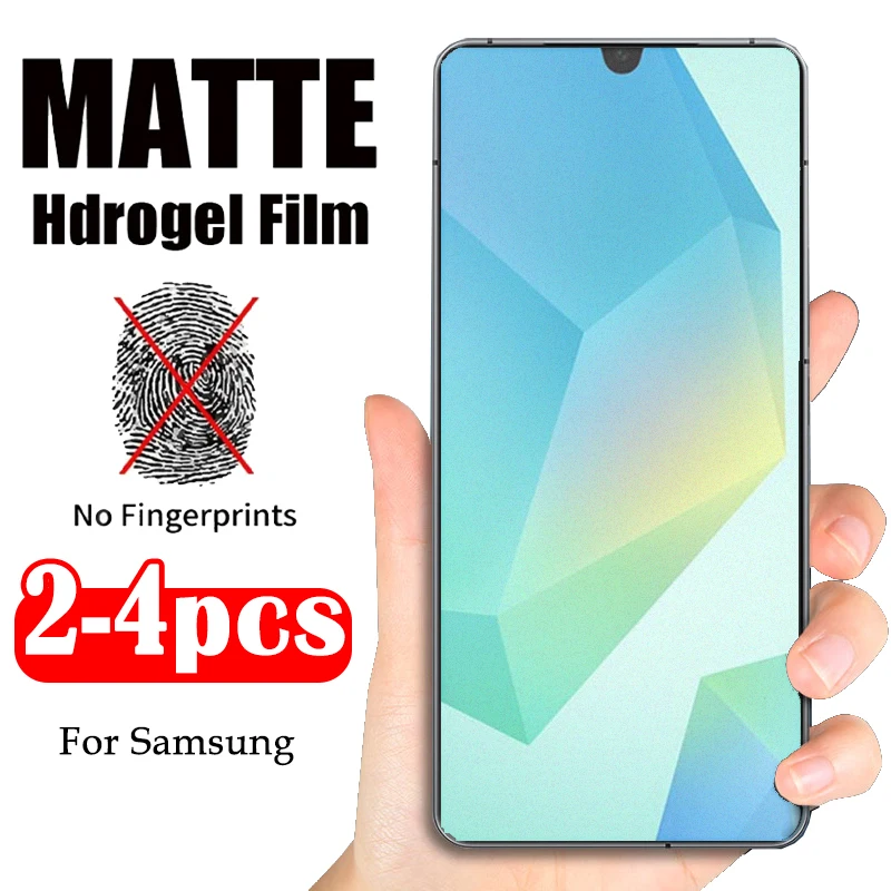 

4-2 Pcs Matte Hydrogel Film For Samsung Galaxy A16 A06 A55 A54 A35 A25 A15 A05 A05S M55S M54 M34 M14 M05 F05 Screen Protector