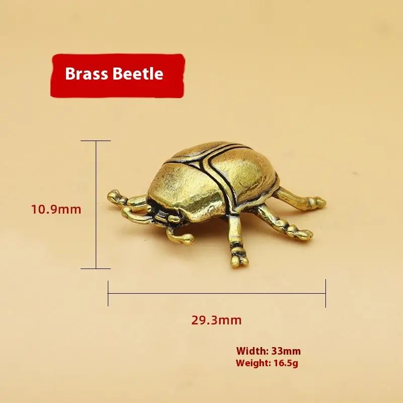 1 Piece Funny Ant Scorpion Crafts Solid Brass  Beetles Figurines Collection Desktop Small Ornament Home Decoration