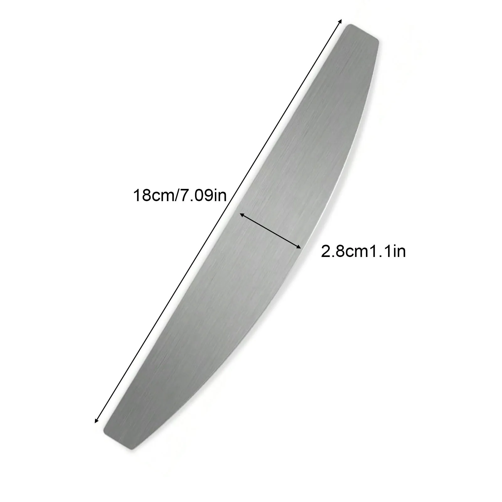 Carta vetrata di ricambio strappabile in acciaio inossidabile Strisce di sabbia per unghie grigio-bianco per modellare e lucidare strisce di lima per unghie a mezzaluna