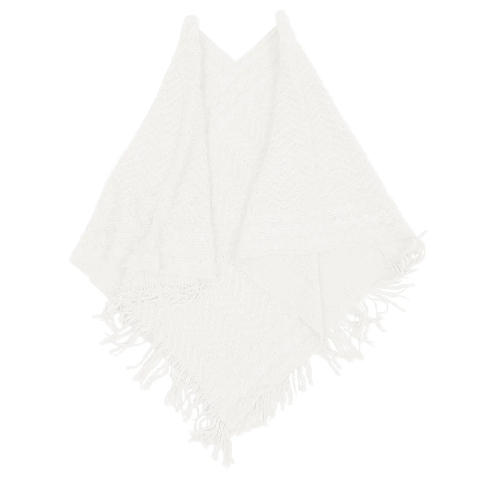 

Knitted Shawl Poncho Cape Sweater Warm Pullover Casual Wrap Fashionable Practical Durable Long Use