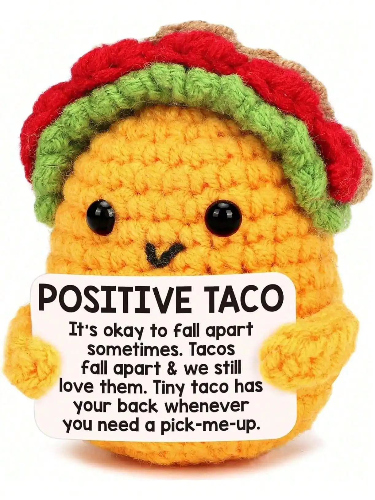 Mini Positive Taco Gifts: Birthday & Easter Basket Stuffers. Stress Relief, Get Well, Emotional Support for All Ages.