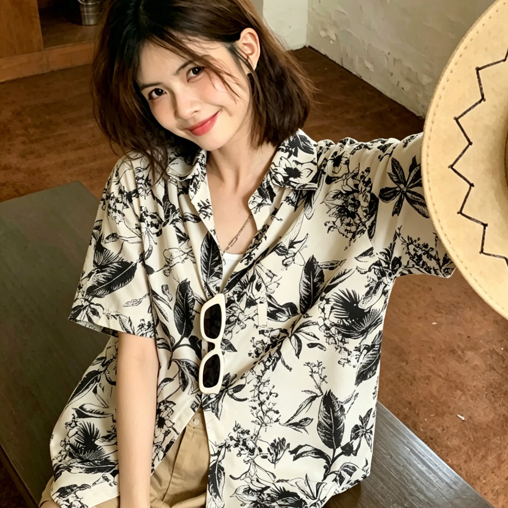 Sommer 2026 Blumendruck Kurzar – Vintage Hawaiian Floral Shirt Bewertung und Preis