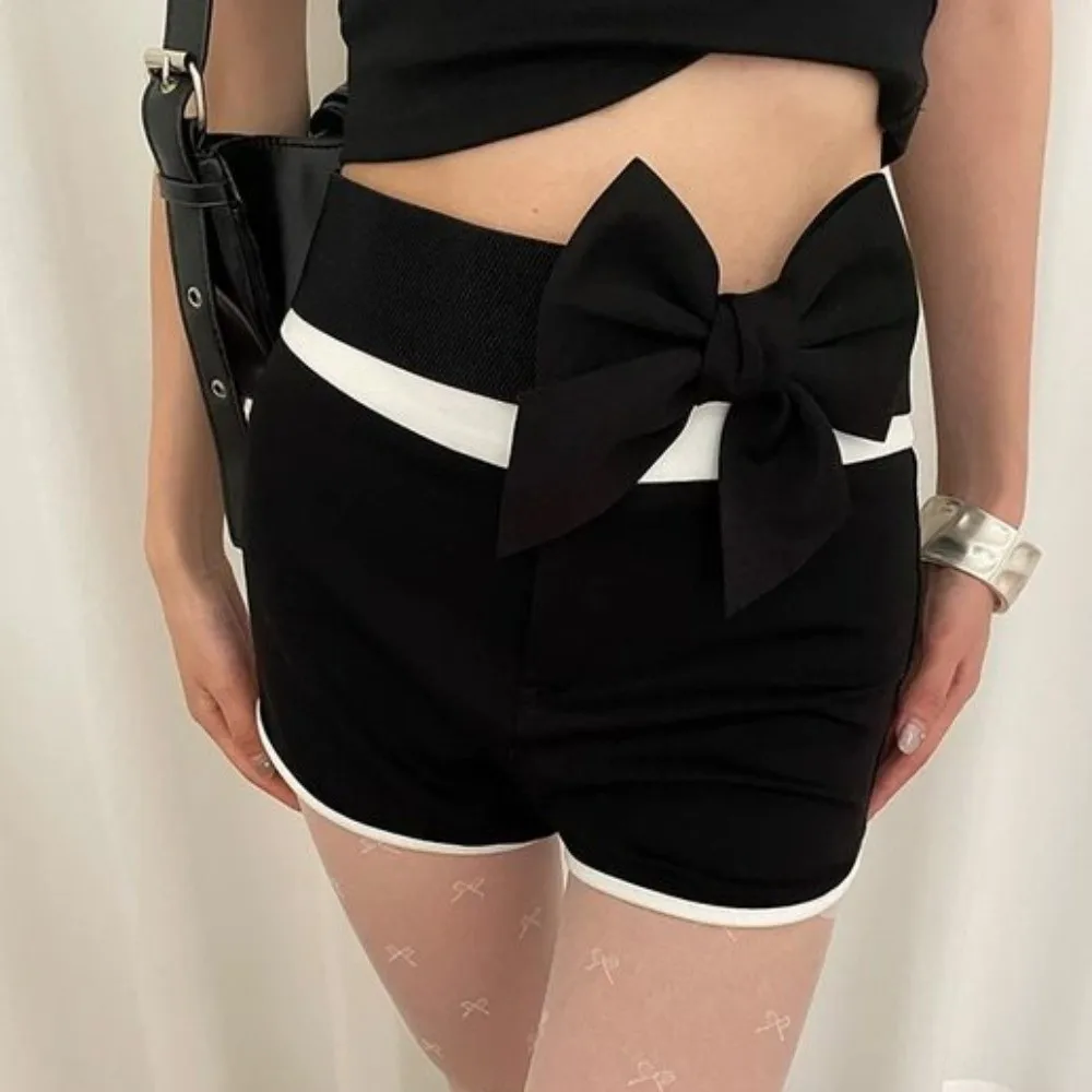Vintage Elastic Large Bow Belt Soft Sweet Wide Waistband Elegant Cloth Evening Dress Belt Trouser Decoration