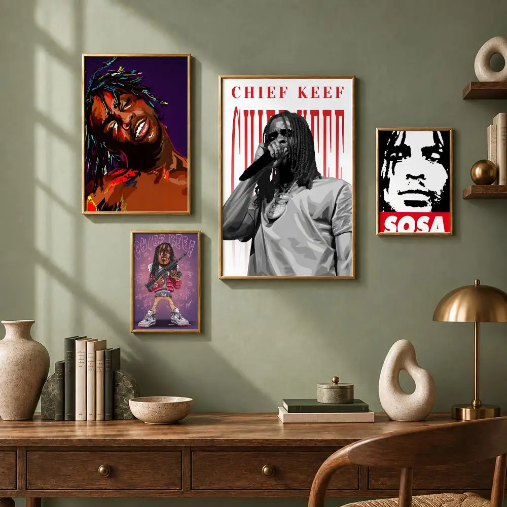 Trending Rapper C-Chief KeefS Poster HD Self-Adhesive No Residue After Removal Ideal for All Kinds of Wall Decor
