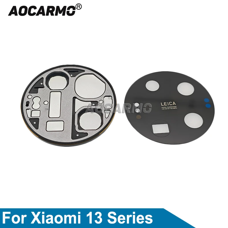 

Aocarmo для Xiaomi Mi 13 13T Pro 13Lite Ultra задняя камера, стеклянная наклейка на объектив с рамкой, запасная часть