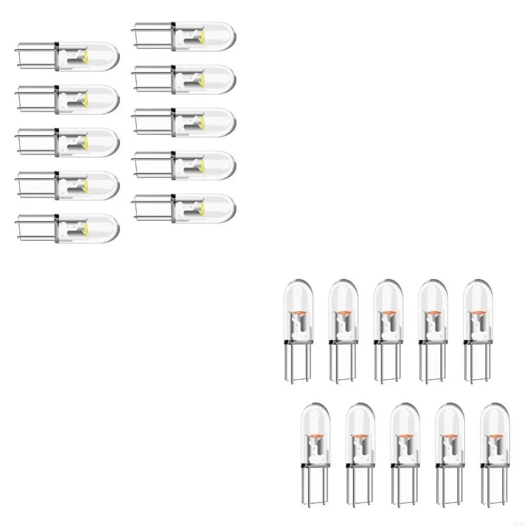 

10pcs LED Car Dashboard Lights Heat Resistant LED Dashboard Bulbs Vehicle Accessories Easy to Use for Night Driving