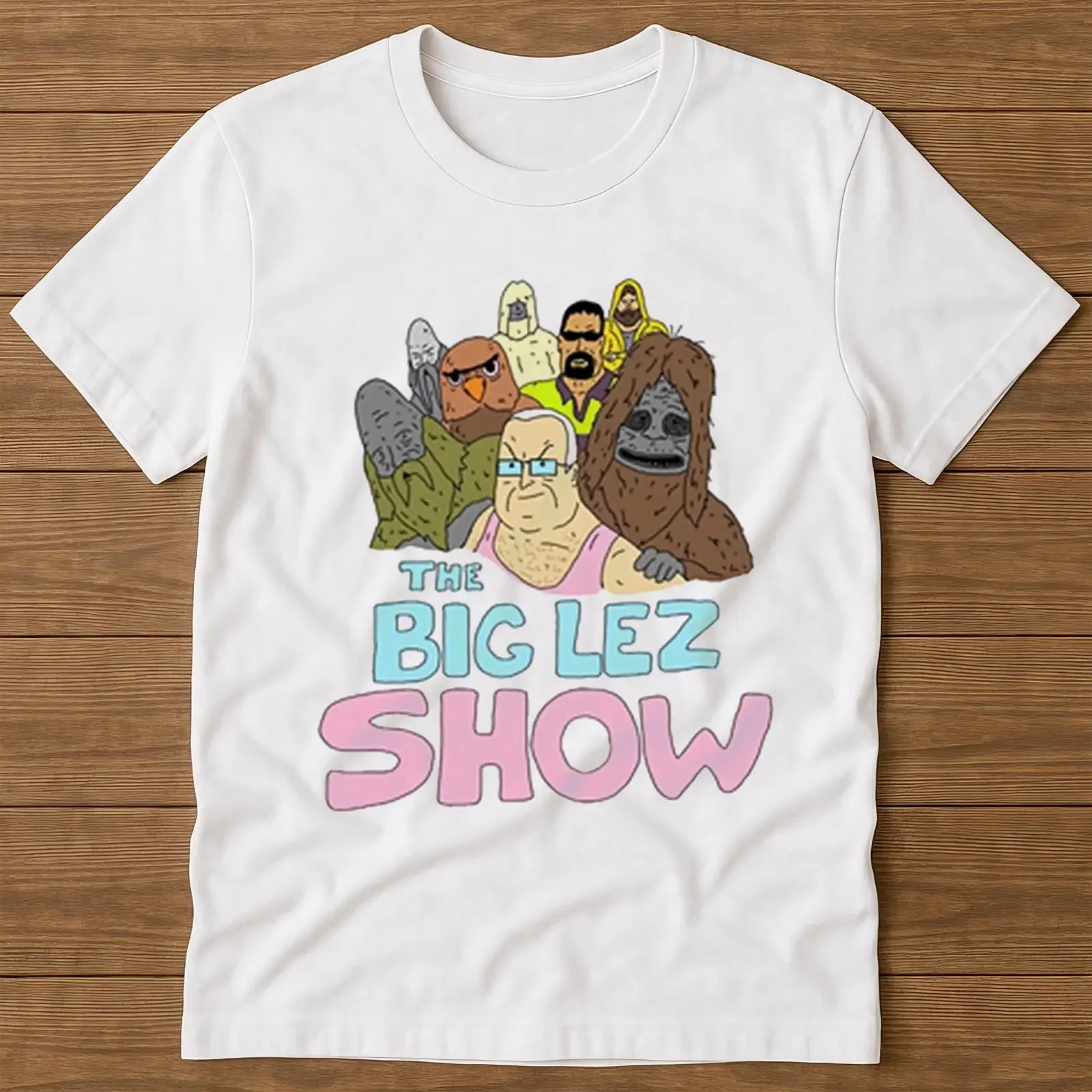 Sassy The Sasquatch Smoke Big Lez TV Show Funny Cult T Shirt 1386 vintage Washed Casual streetwear Slightly Comfortable Stylish