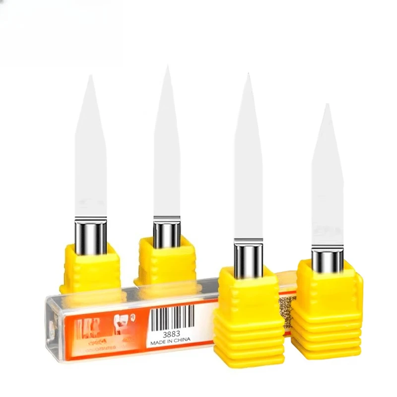 5pcs Shank 6mm Pyramid Engraving Bits V Shape  Carving Cutters For Cnc Machines 20/30/ 60/90 Degree CNC Router Tool