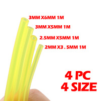 4Pcs Petrol Fuel Pipe Line Hose For Strimmers Trimmer Chainsaws Brushcutter Blowers Grass Cutter Fuel Line Replacement Garden