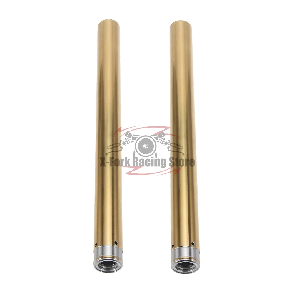 Front Inner Fork Tubes Pipes Pair For HONDA Honda CB500F 2006-2018 51410-MJW-J41 41x621mm Fork Suspension Fork Leg DLC Gold/Gold