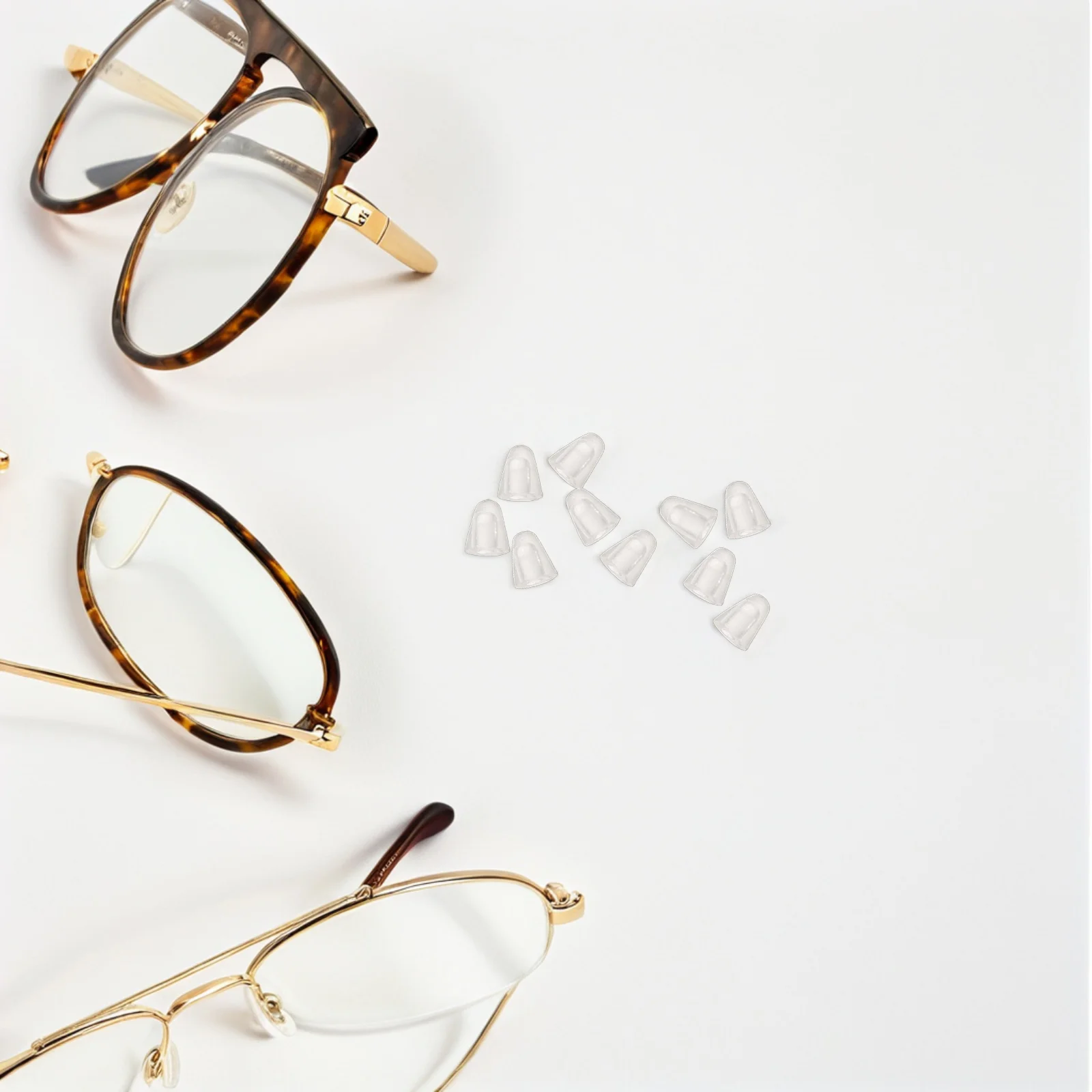 

1200pcs Eyewear Screw Caps Transparent Silicone Glasses Parts For Rimless Frame Repair Replacement Maintenance Accessory Secure