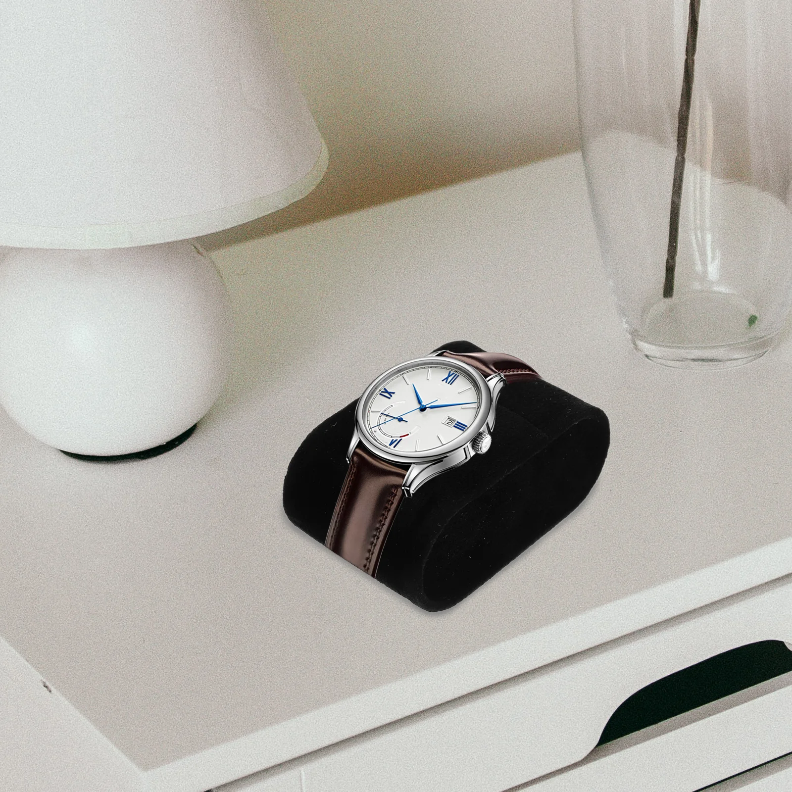 

6pcs Watch Pillow Black Jewelry Display Pillows For Bracelet Bangle Cushions Storage Holder Stable Accessory Organizer