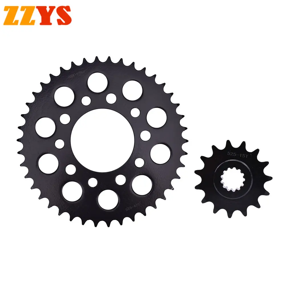 525 15T 42T 15 42 Tooth Wear Resistant Front Rear Sprocket Gear Wheel Cam for Honda CB400 CB400F Super Four NC31 CB 400 F 92-98