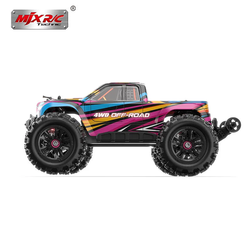 Hyper Go MJX 16209 1/16 مقياس RC سيارة بدون فرش قوة 2.4G 4WD أداء لجميع التضاريس على الطرق الوعرة سباق سيارة عالية السرعة