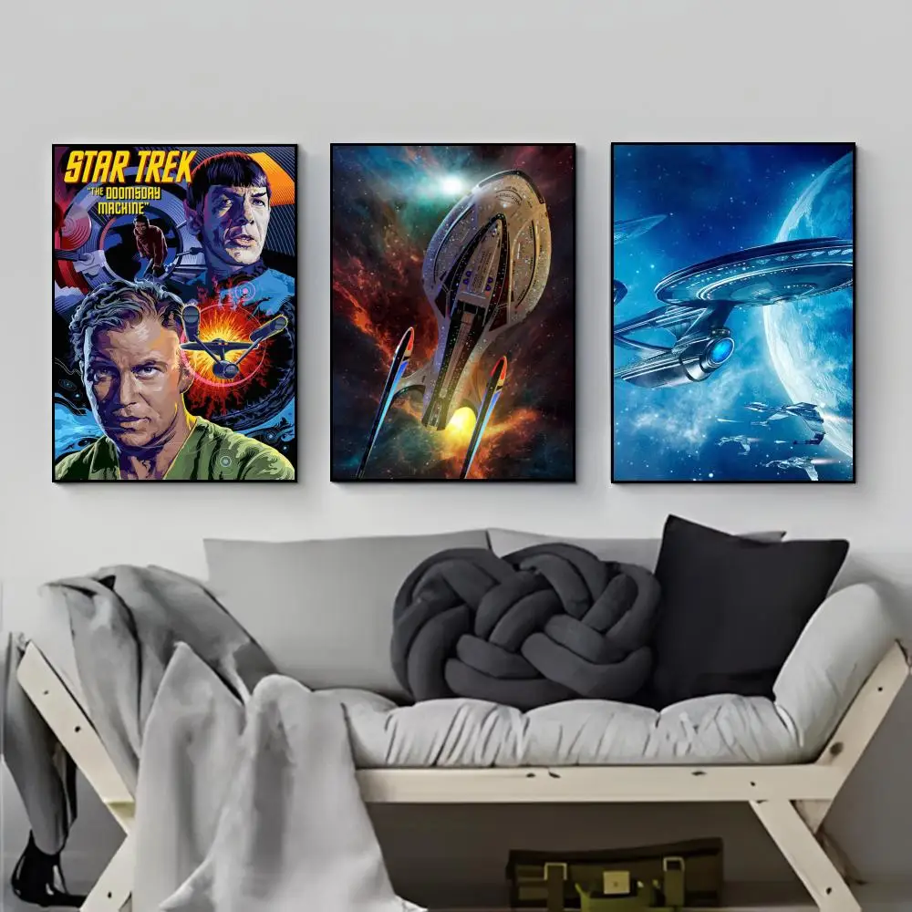 Classic Sci-fi Movie S-Star T-Trek Poster Poster HD  Waterproof Wall Sticker Bar Living Room Decor Gift