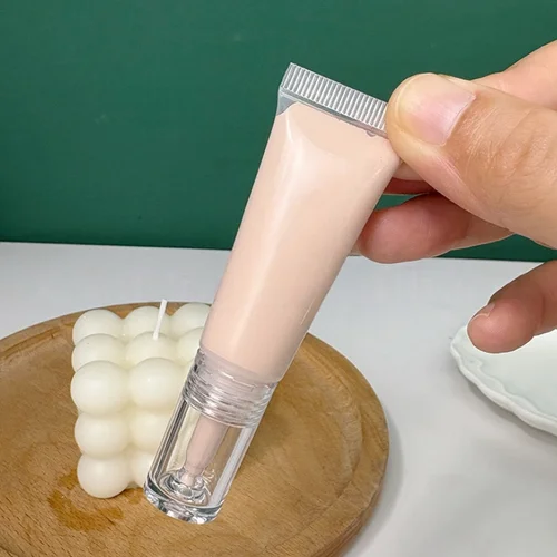 Imagen 2 del producto Botella dispensadora de base transparente, botellas cuentagotas líquidas, crema de Gel para ojos, loción, tubo vacío, contenedor de muestra de esencia de viaje, 5/10 Uds.