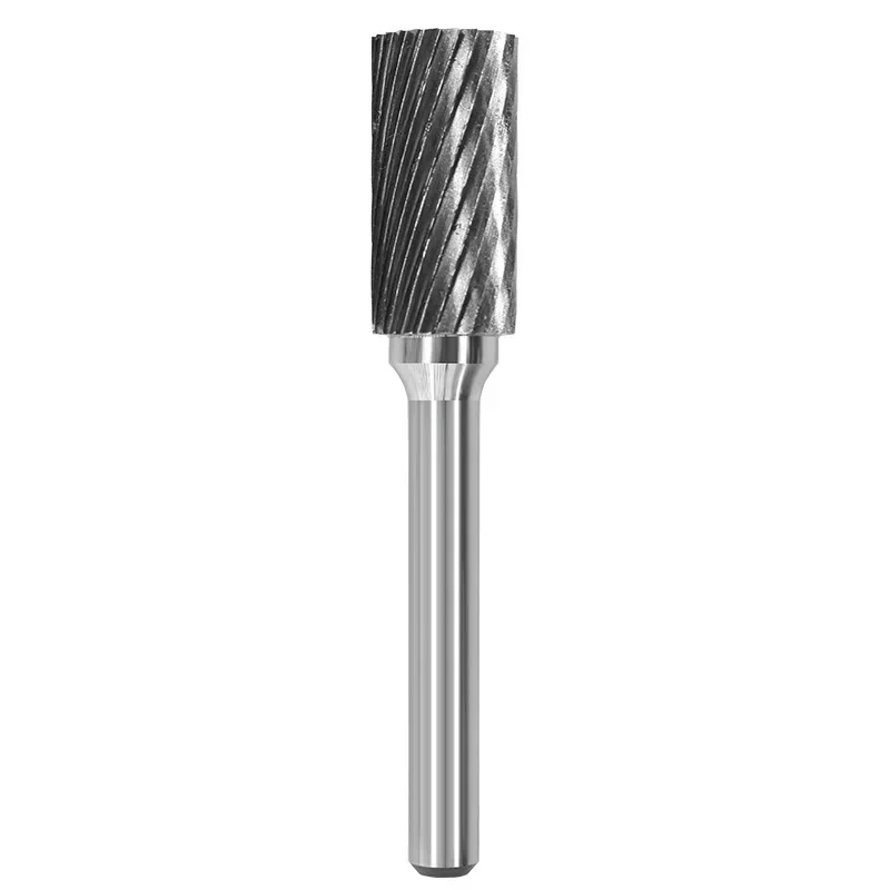 Tungsten Steel Rotary File 6-16mm Boule Slot with Blade Top Carbide Alloy Cylindrical Milling Cutter Column Type For Metal