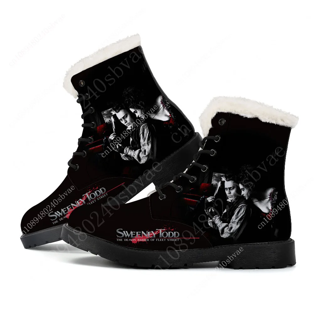 Sweeney Todd The Demon Barber of Fleet Street Plush Boots Mens Womens Teenager Shoes Casual Boot Light Couple Customize Shoe