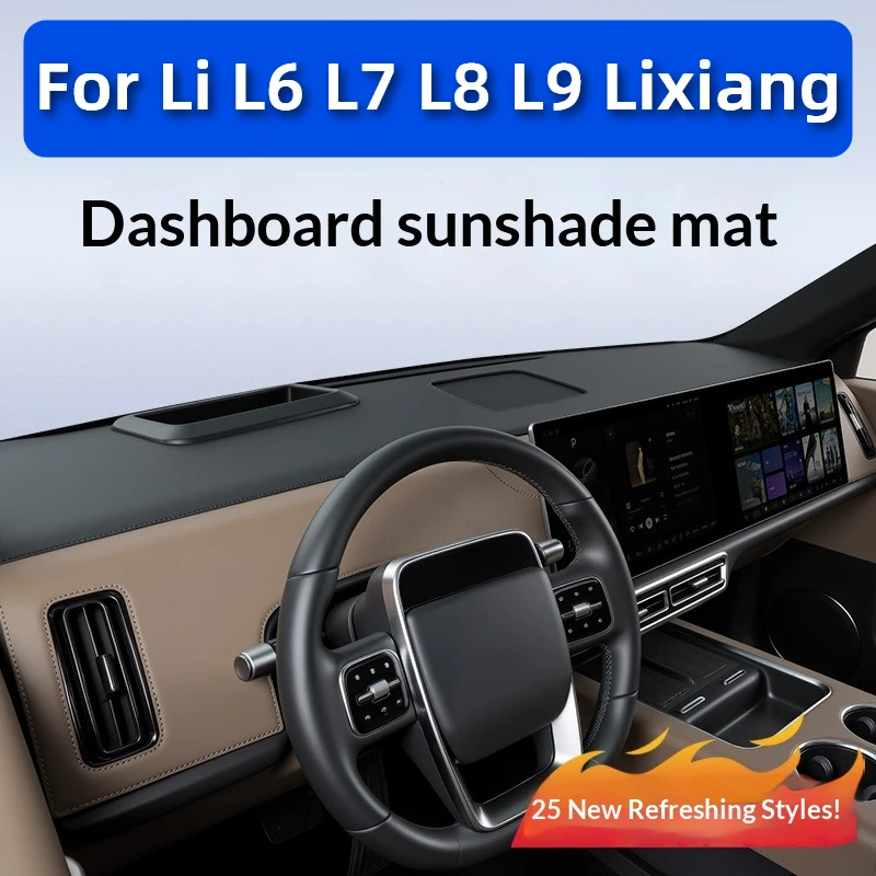 For Li L6 L7 L8 L9 2025 2024 Lixiang Dashboard Center Console Sunshade Pad Sun Protection Non slip Mat